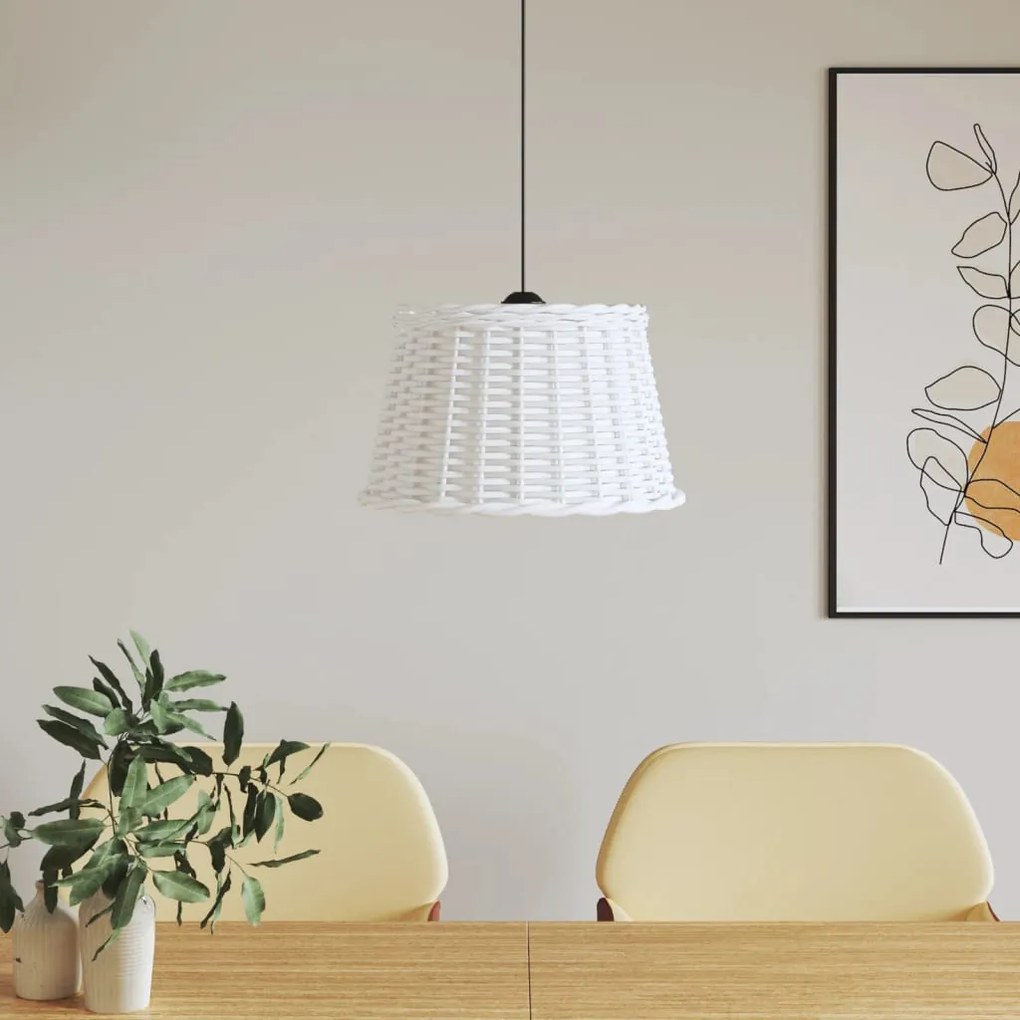 fehér fonott mennyezeti lámpaernyő Ø45 x 28 cm