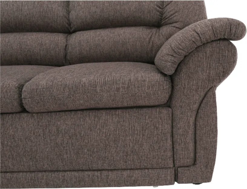 Sarokülőgarnitúra ágyfunkcióval és ágyneműtartóval, bal oldali kivitel, barna, AMELIA