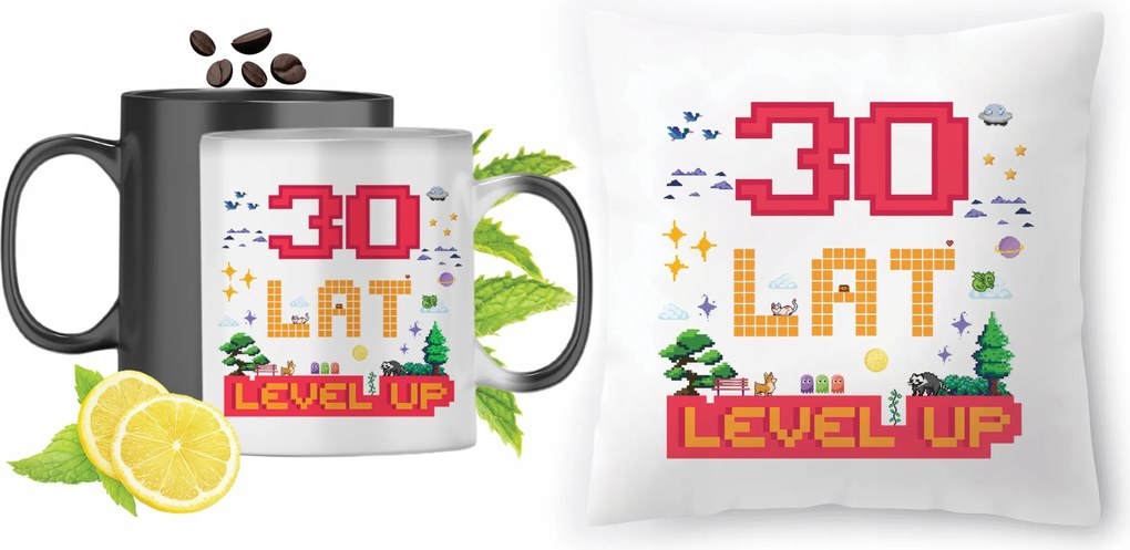 Születésnapra 30 30 db-os Varázsbögre Fotónyomtatott Párna Szett