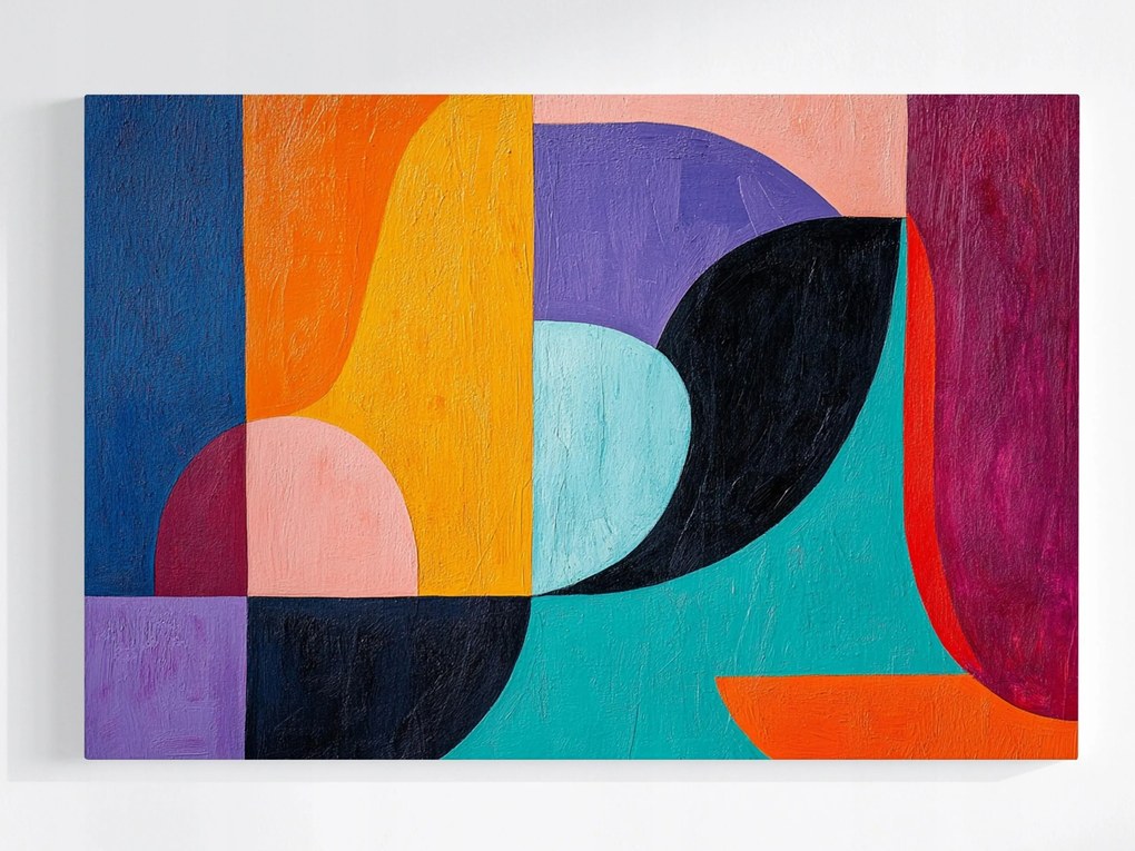 Poszter Absztrakt Geometria Színek Bauhaus Modern 60x40