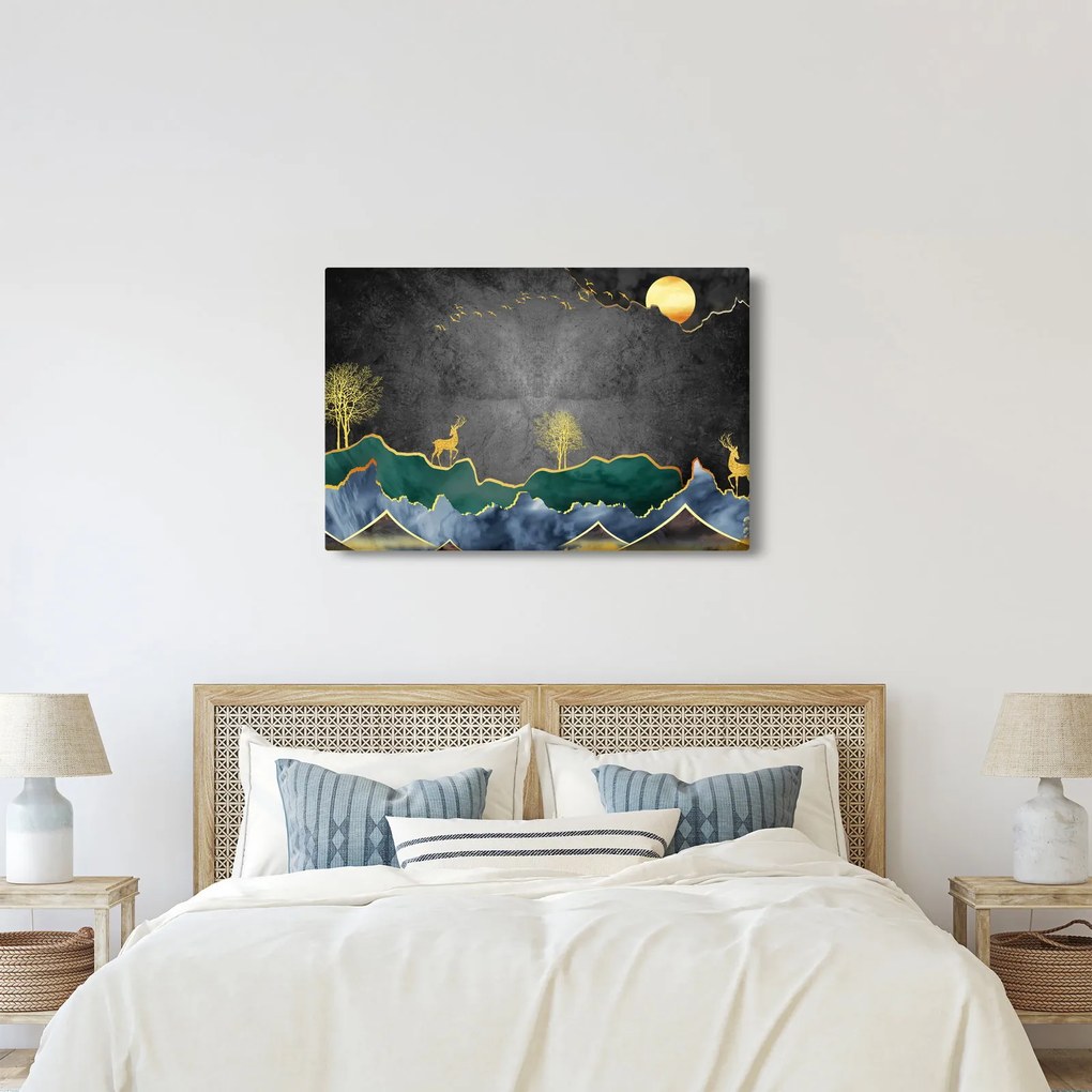 Kép - Hegyi táj (90x60 cm)
