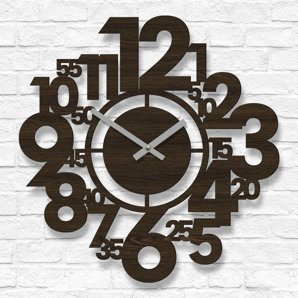 DUBLEZ | Stílusos mutatós falióra - Heures