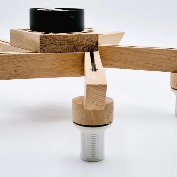 Fali lámpa ANTONIO 5xE14/40W/230V tölgy