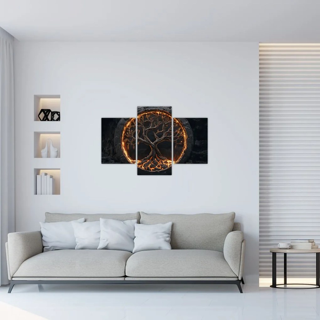 Kép – Életfa lávában I. (90x60 cm)