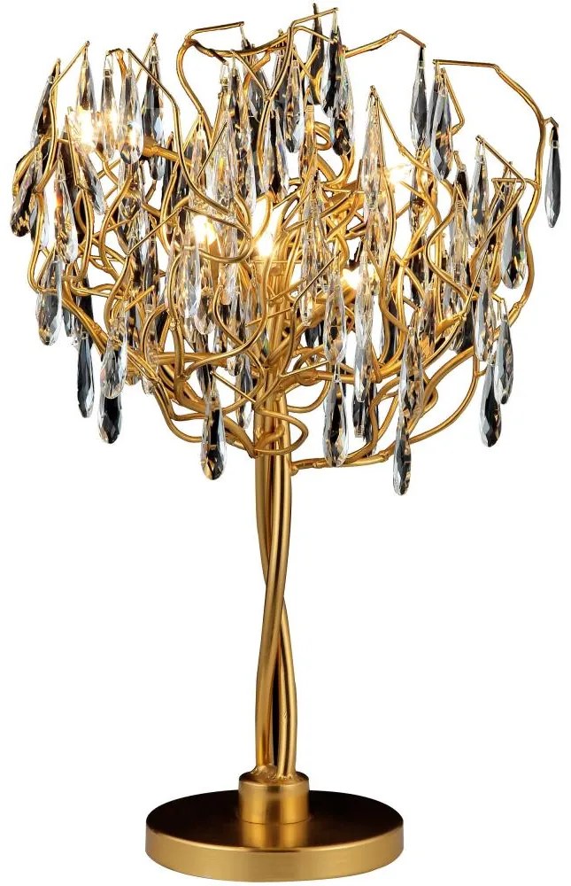 Kristály asztali lámpa 5xG9/40W/230V arany