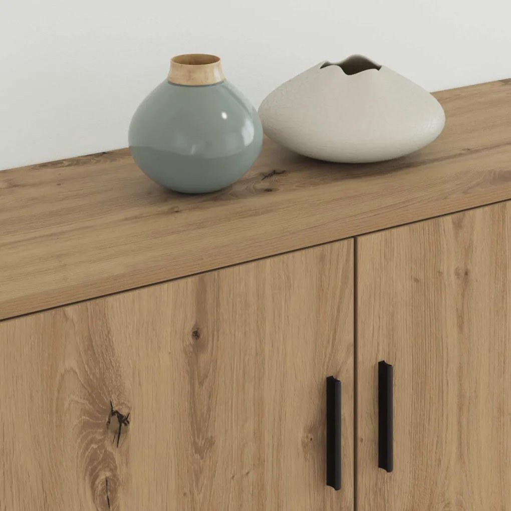 vidaXL Fali TV szekrény szett 2 pcs Artisan tölgy 100 x 34,5 x 40 cm