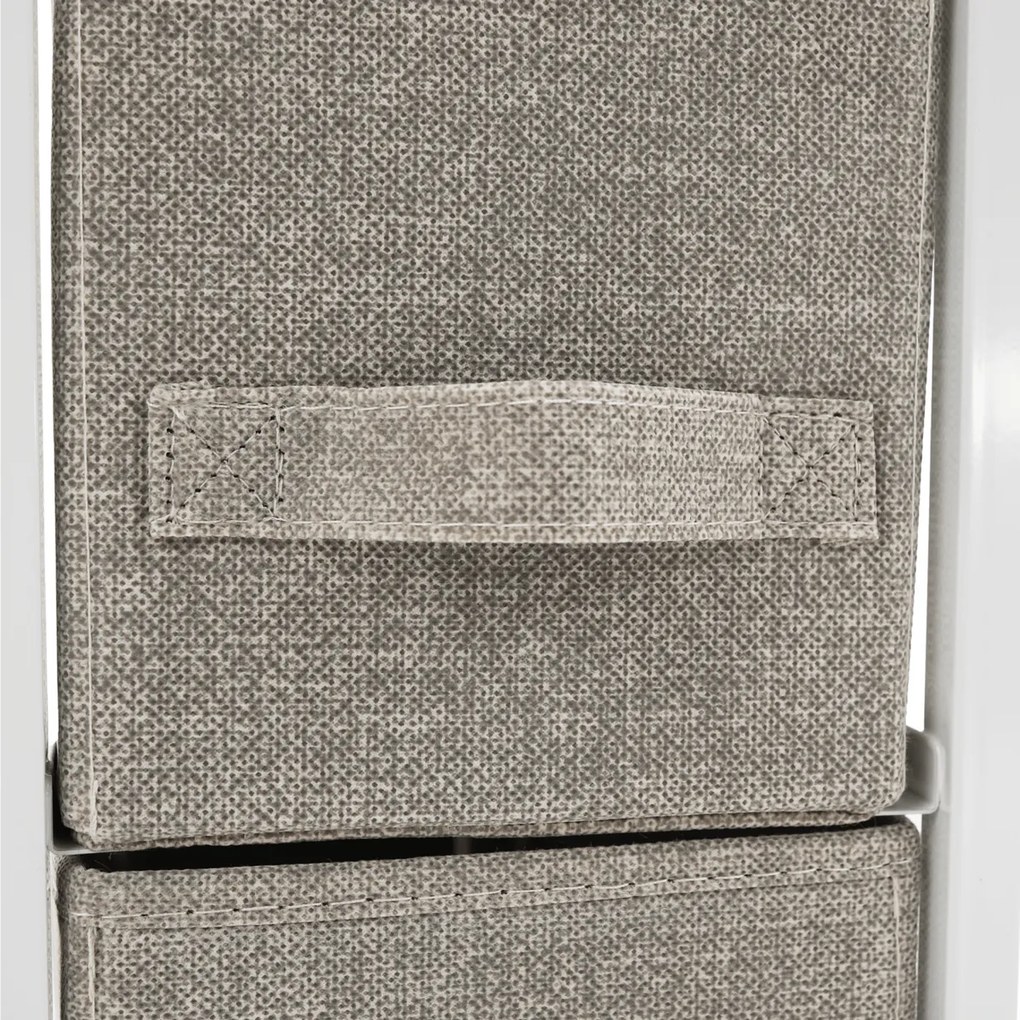 OFELIA szekrény szövet fiókokkal, fehér