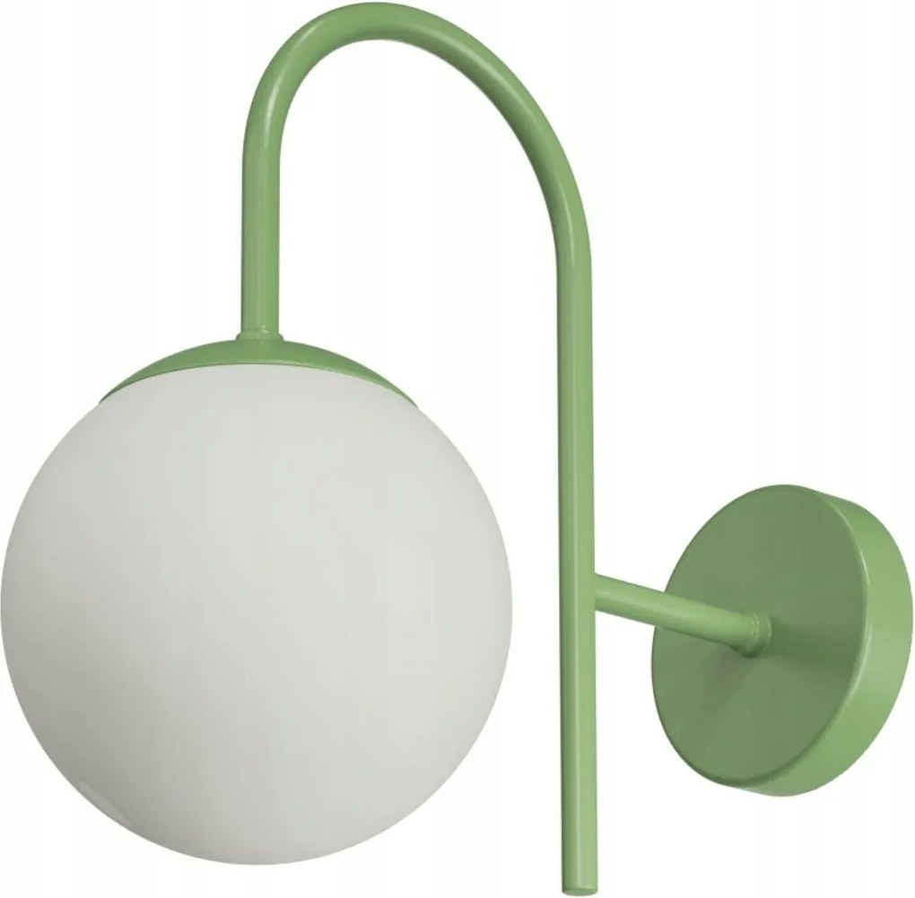 Osmont ANC40004 Ancha 1 fali üveg lámpa olívazöld fehér IP40 25W