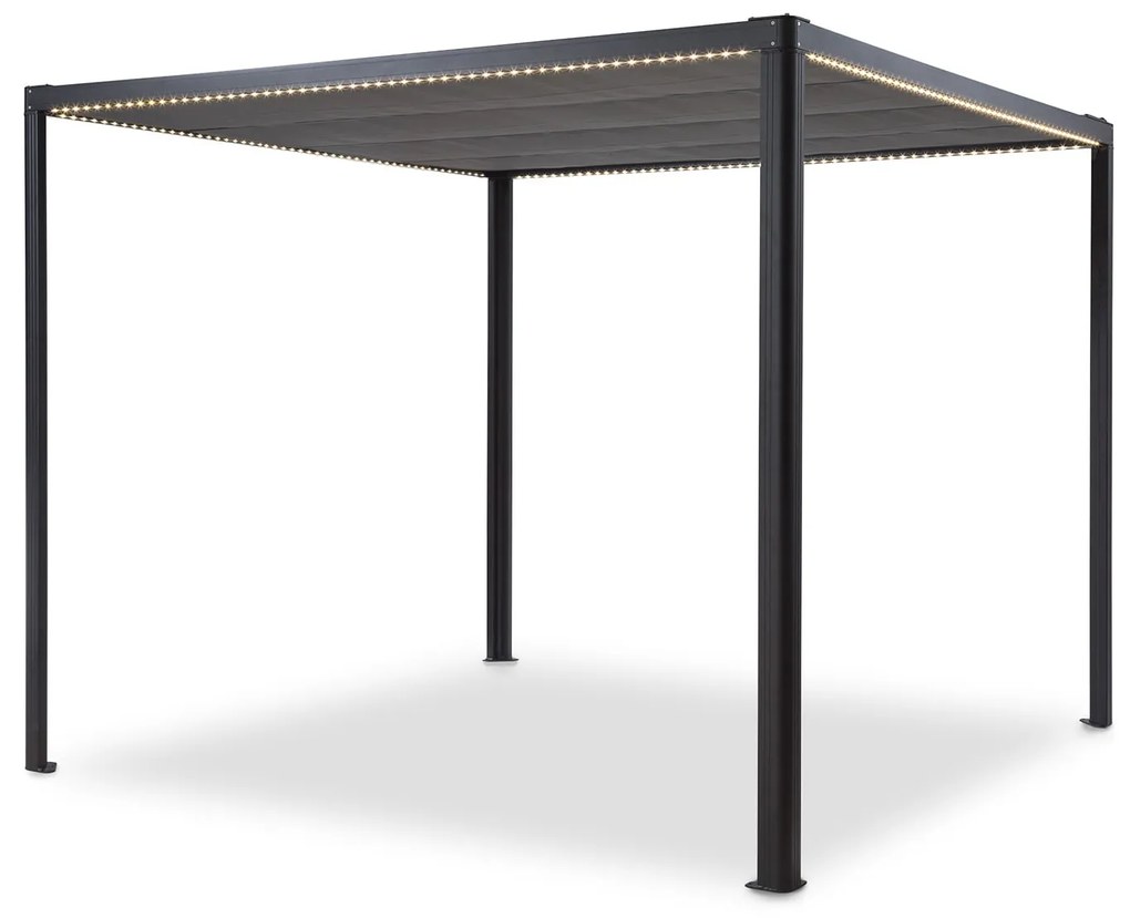 Blumfeldt Pantheon RemoteShade Ambient, pavilon, motorizált tető, LED lámpa