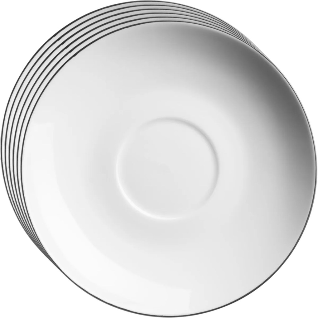Mäser Felise 15 cm-es kávéscsészealj készlet, 6 db, 15 cm