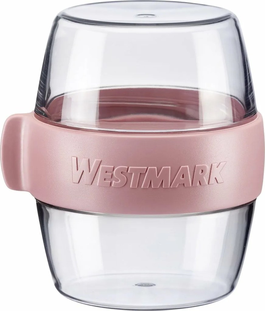 Westmark MINI kétrészes uzsonnás doboz, 400 ml, rózsaszín, S