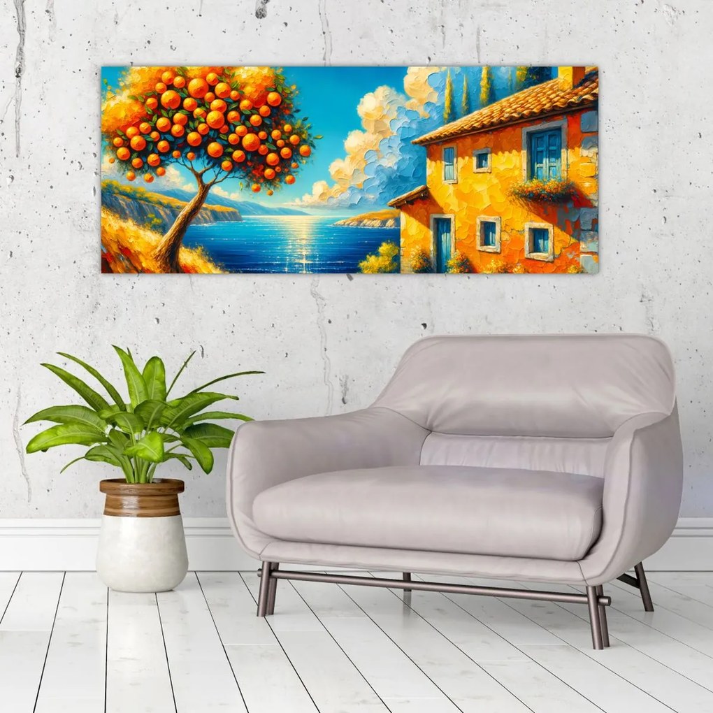 Kép - Ház narancsokkal II. (120x50 cm)