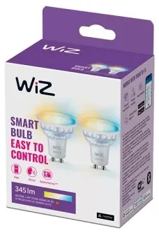 2 db-os szett dimmelhető LED izzó PAR16 GU10/4,7W/230V 2700-6500K CRI 90 Wi-Fi-WiZ