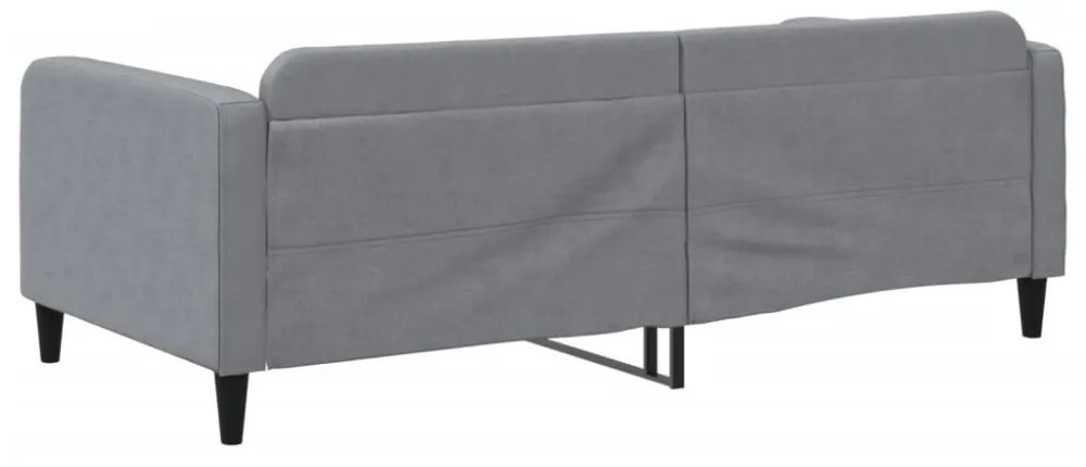 világosszürke szövet kanapéágy keret 100 x 200 cm