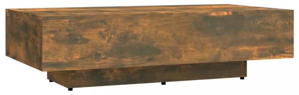 füstös tölgy színű szerelt fa dohányzóasztal 100x49,5x31 cm