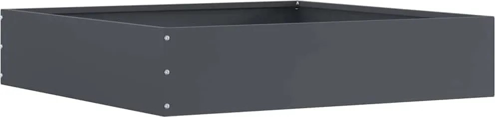 vidaXL Fűszegélyezés Antracit 60 x 60 x 13 cm Acél