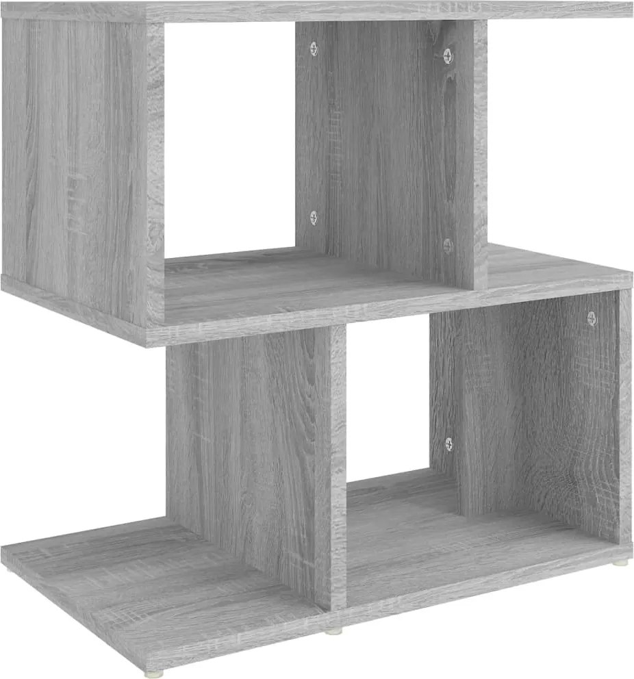 vidaXL szürke sonoma színű szerelt fa éjjeliszekrény 50 x 30 x 51,5 cm