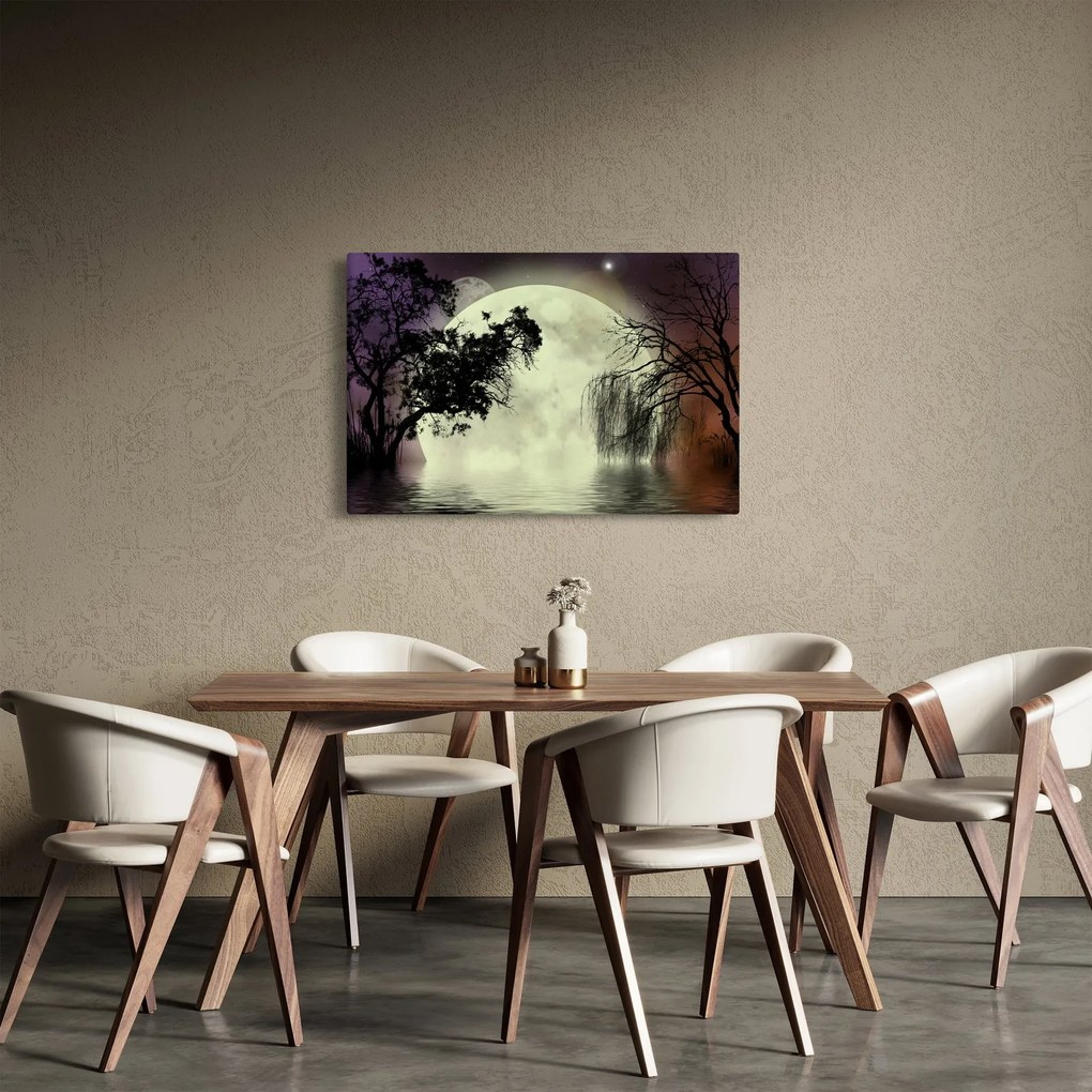 Kép - Telihold a felszín felett (90x60 cm)