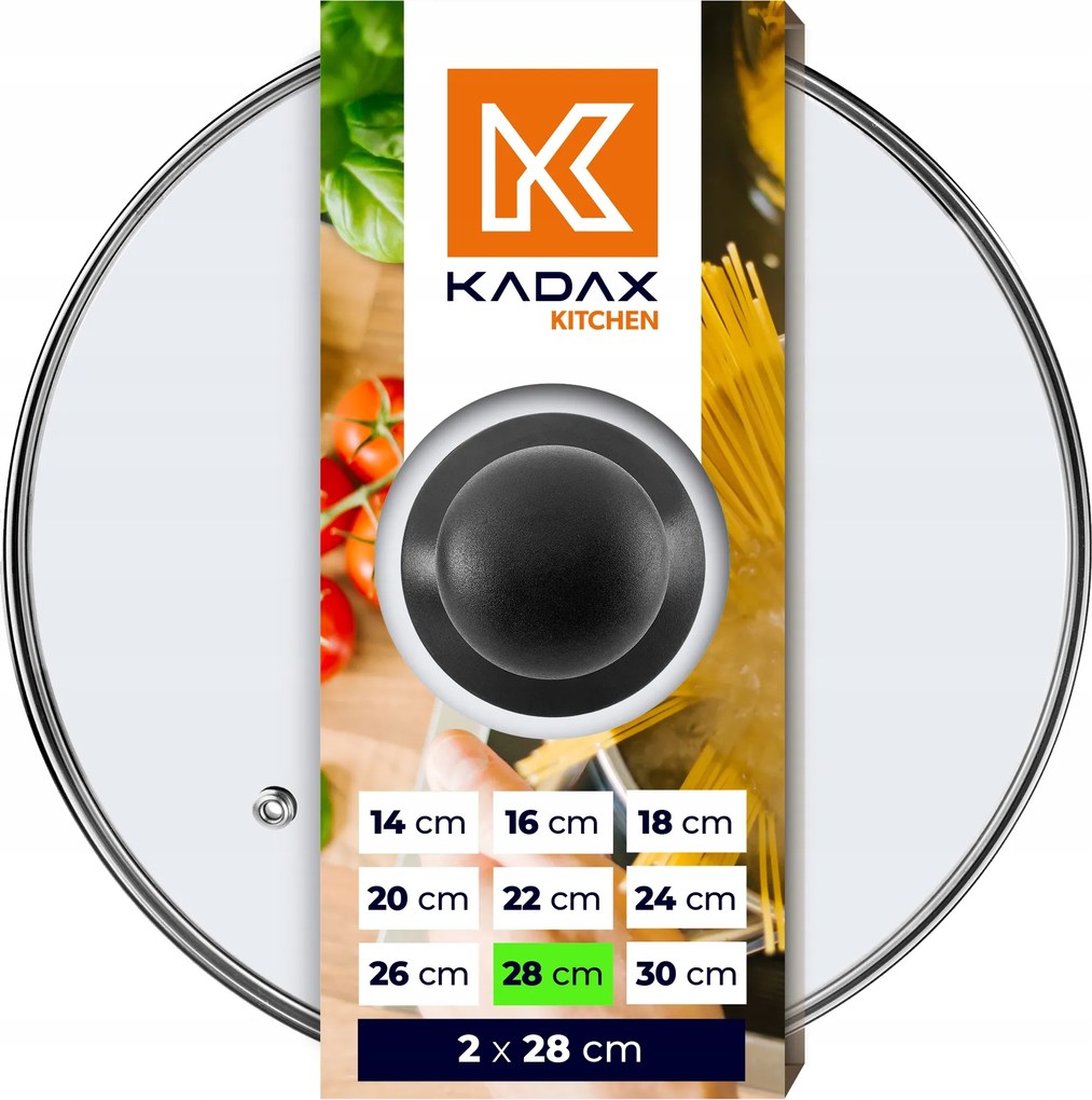 Üvegfedő 28cm Serpenyőhöz Edényfedő 2x