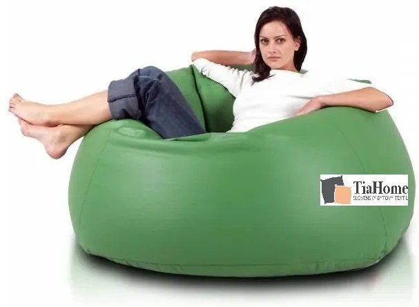 Babzsák labda Maxi ökobőr TiaHome - Lime