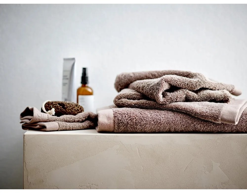 Barna frottír pamut törölköző 30x30 cm Comfort – Södahl