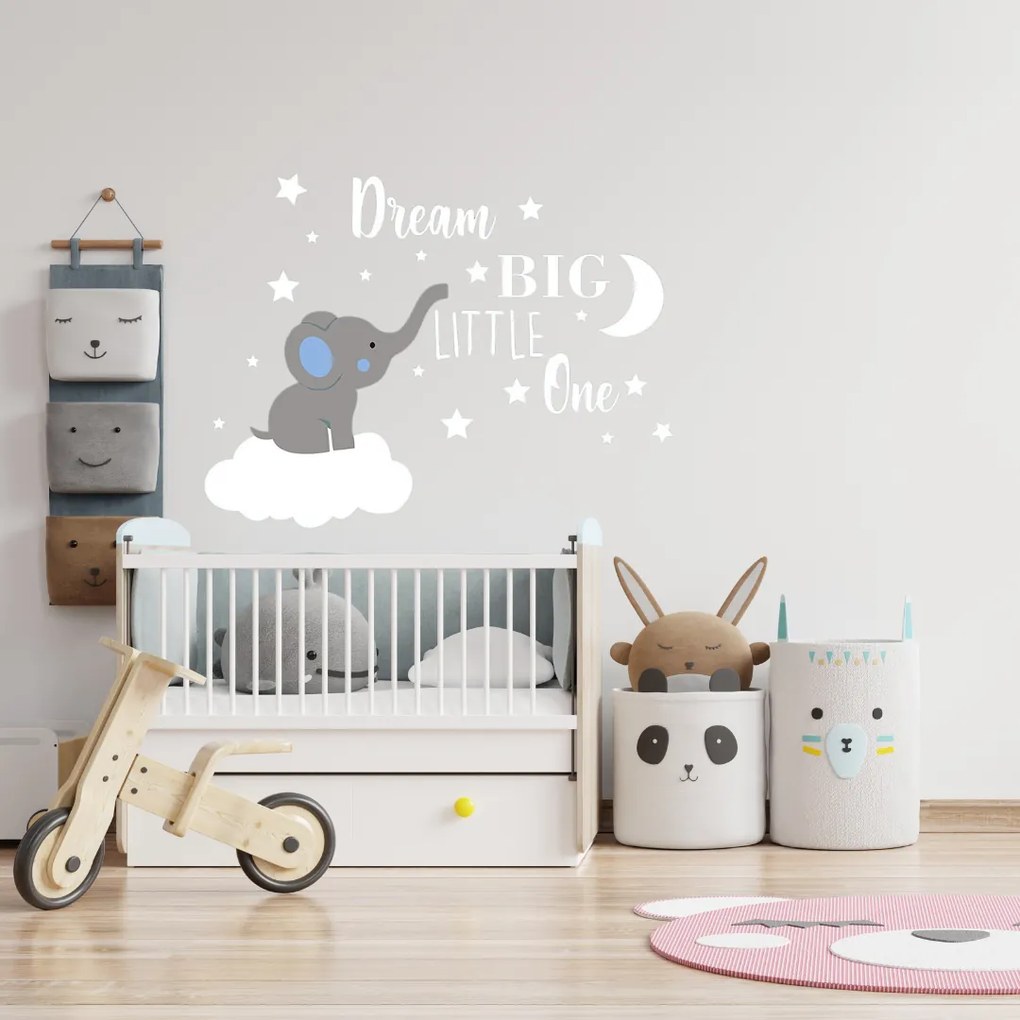 PIPPER | Falmatrica "Elefánt egy felhőn" 120x98cm