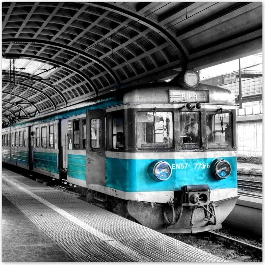 Poszterek 70x70 Türkiz vonat Pkp