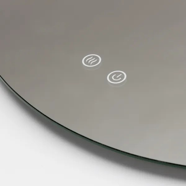 Brilagi - LED-dimmelhető, fűthető tükör beépített LED háttérvilágítással DEMI PRO LED/20W/230V átm. 60 cm IP44