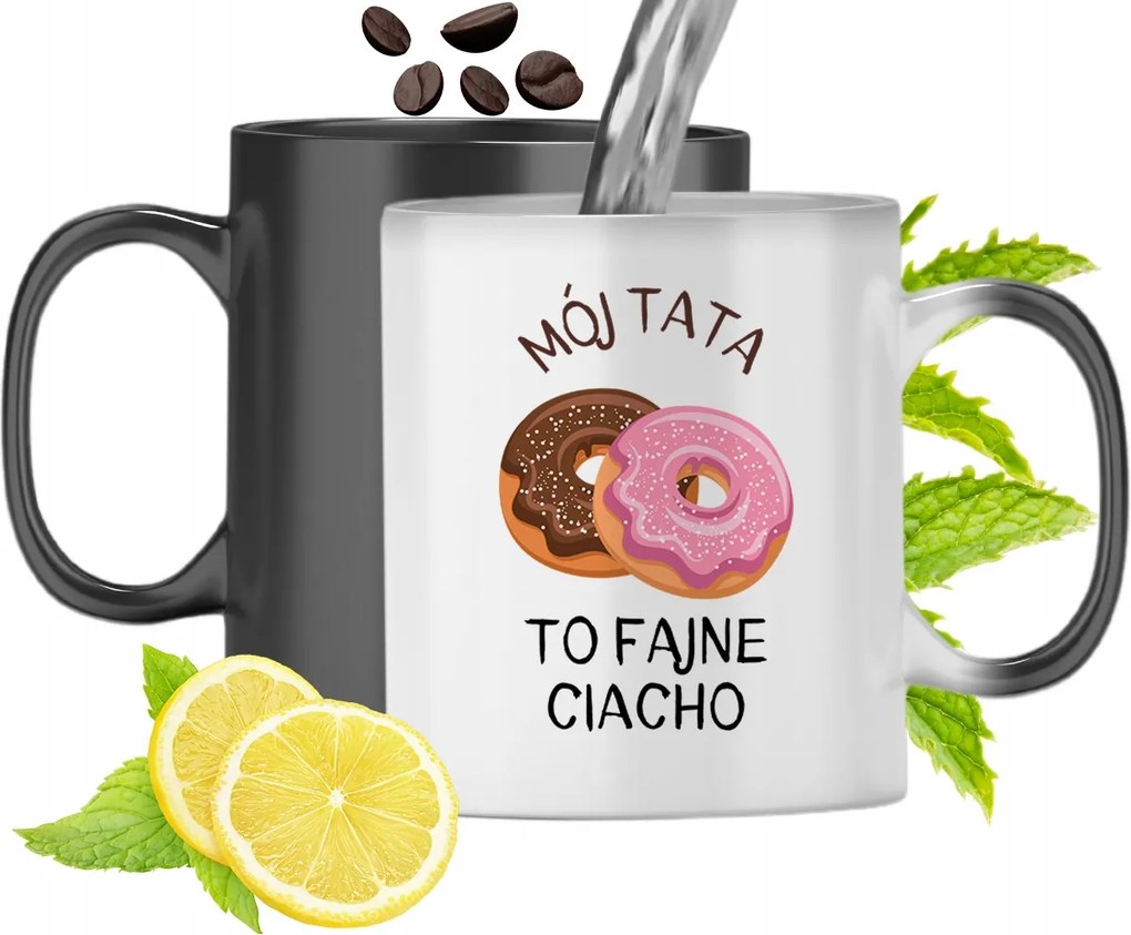 Mágikus Bögre Apukáknak Színváltós Nyomtatott Fotóval