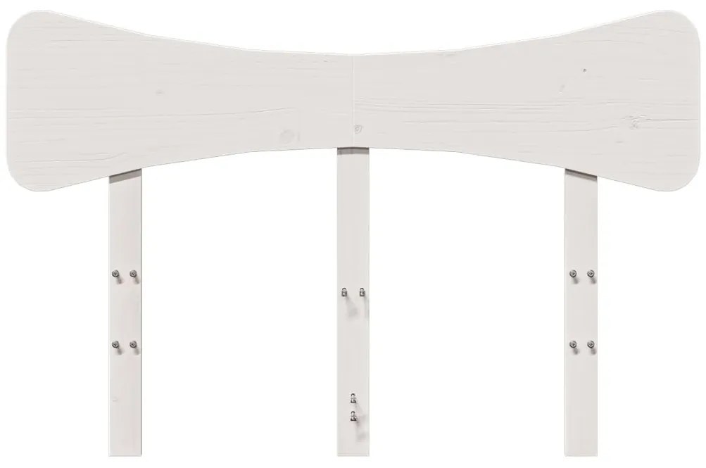 fehér tömör fenyőfa fejtámla 120 cm