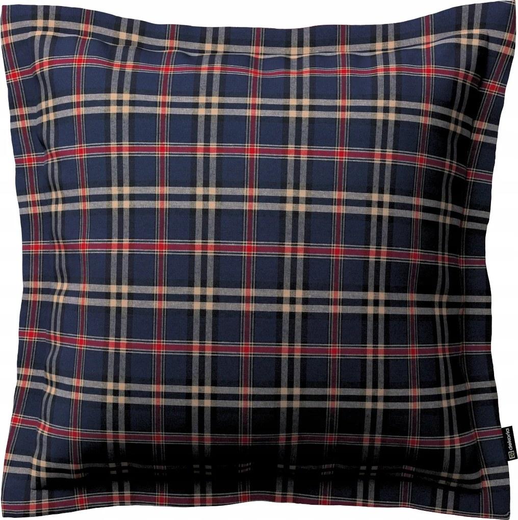 Dekoria Mona párnahuzat sötétkék kockás