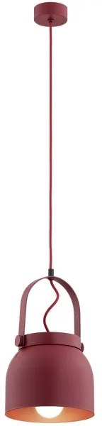 Argon 8282 - Csillár zsinóron LOGAN 1xE27/15W/230V á. 20 cm piros