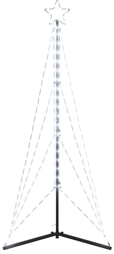 hideg fehér LED karácsonyfa 363 LED 182 cm