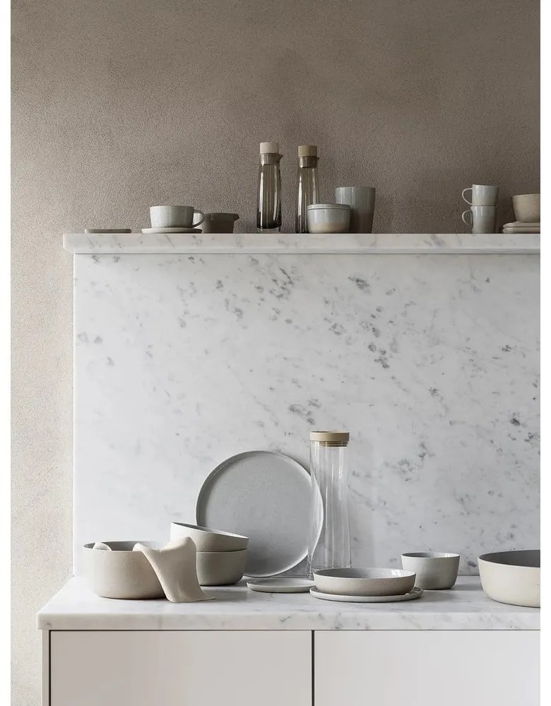 Szürke-bézs kerámia tejkiöntő 150 ml Sablo – Blomus