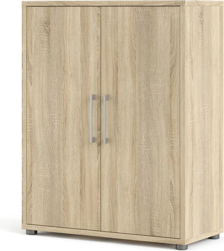 Natúr színű moduláris könyvespolc tölgyfa dekorral 89x113 cm Prima – Tvilum