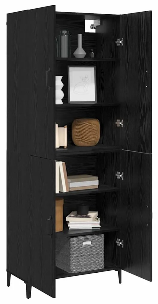 Magasfiú Musta tammi 69.5 x 34 x 180 cm Faanyag