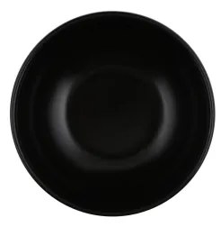 12 darabos fekete kőkerámia étkészlet