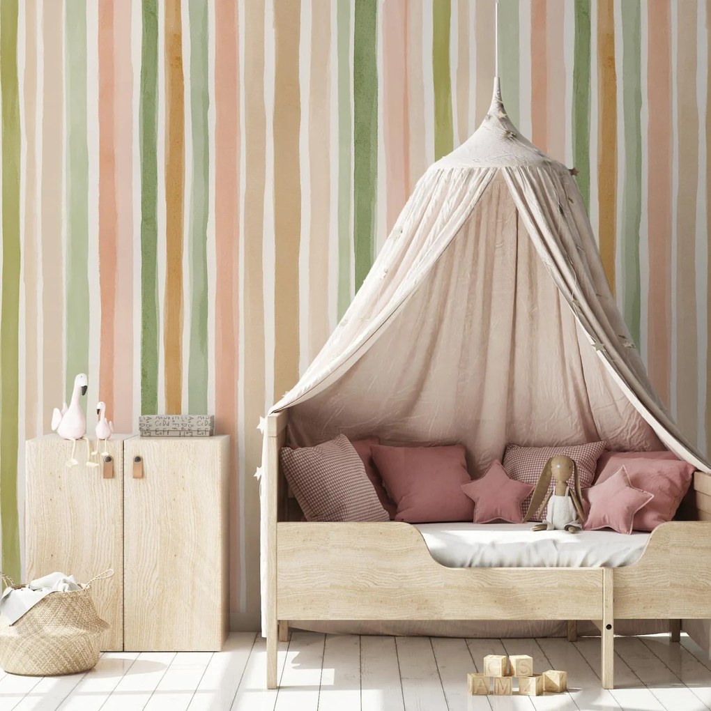 Fotótapéta - Pasztell csíkok (147x102 cm)