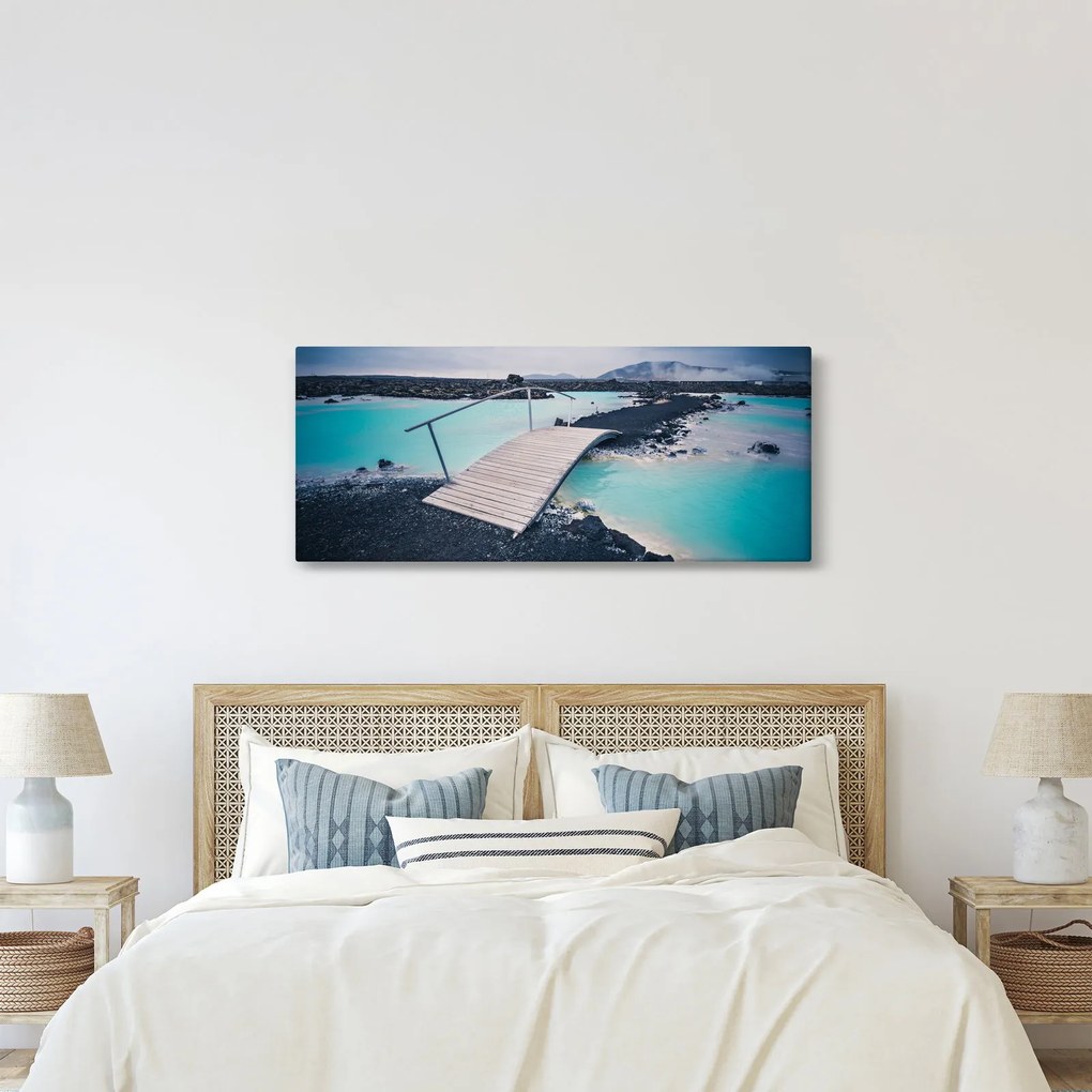 Egy fahíd képe (120x50 cm)