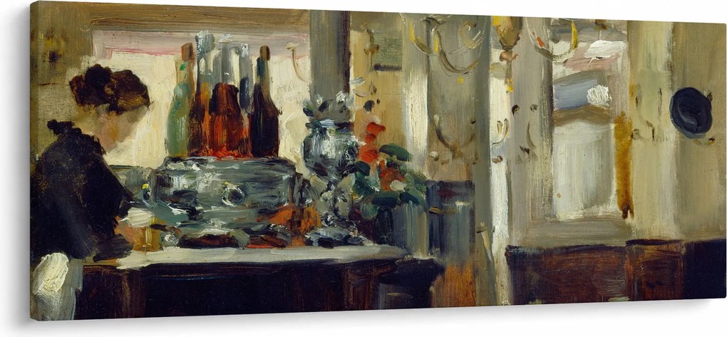 Kép - Style of Edouard Manet, Bon Bock Cafe, reprodukciók (120x50 cm)