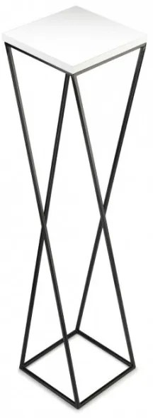 LOFT virágtartó állvány 100x24 cm fekete/fehér