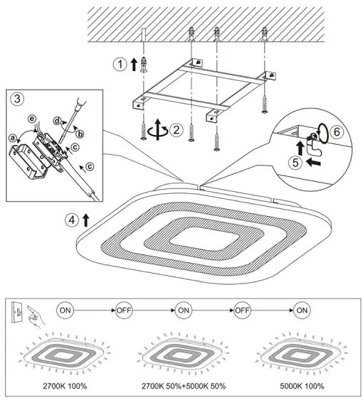Eglo 97086 - LED Mennyezeti lámpa REDUCTA 1 1xLED/30W/230V dimmelhető