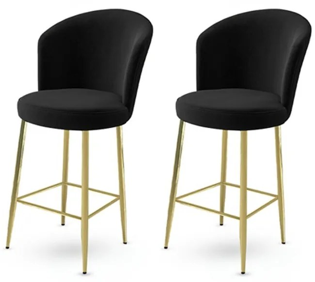 Fora Black and Gold bárszék szett, 2 db, 2 db