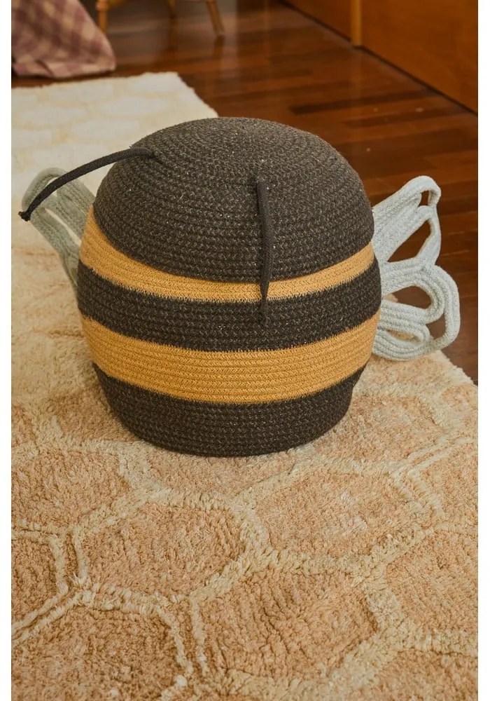 Textil játéktároló kosár ø 30x32 cm Mama Bee – Lorena Canals