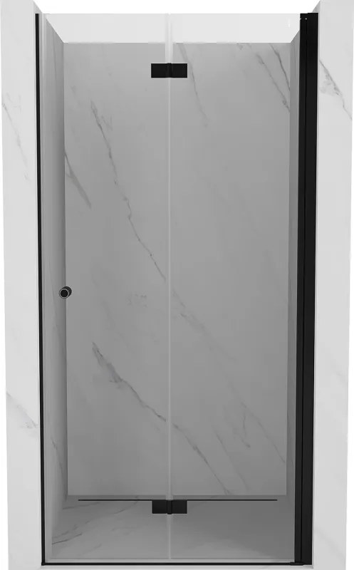 Mexen Mist-F összecsukható jobb zuhanyajtó 105 cm, átlátszó, fekete - 8A6-105-000-70-00-P