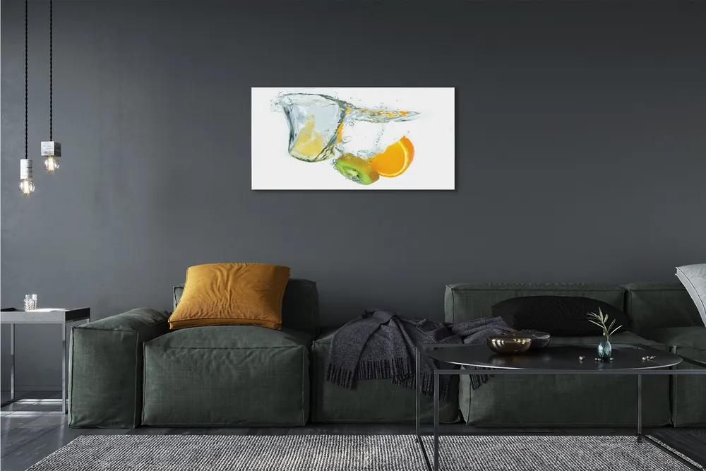 Canvas képek Víz kiwi narancs 120x60 cm