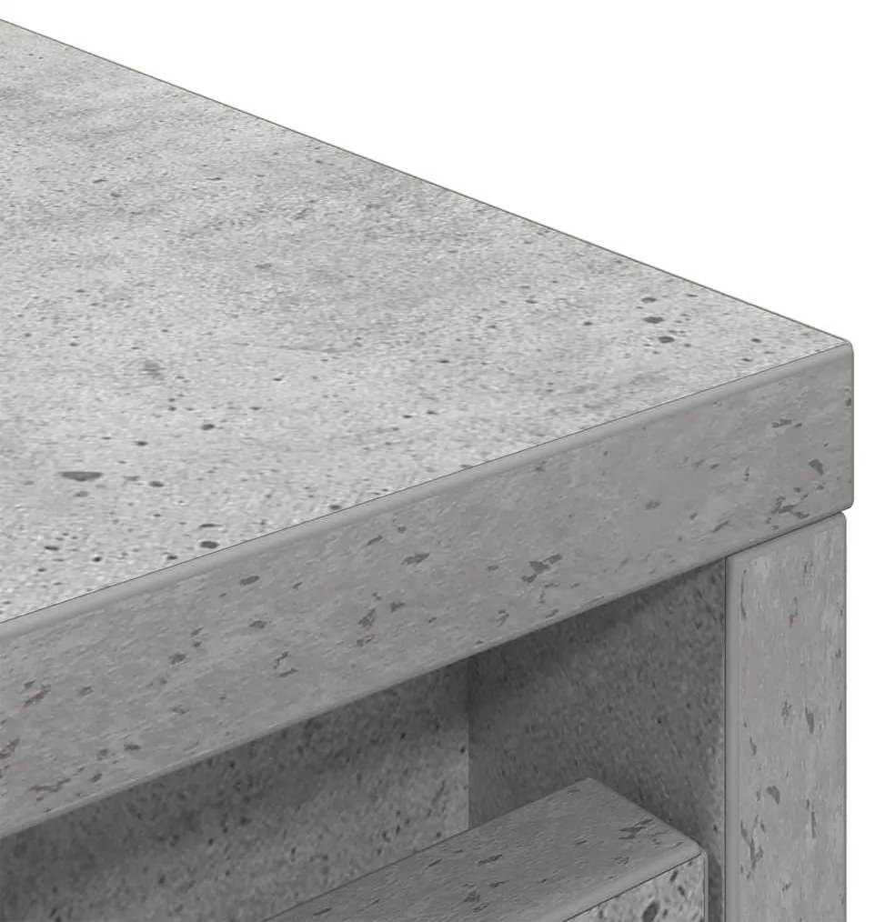 betonszürke szerelt fa cipőszekrény 29,5x34x76 cm