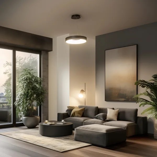 Brilagi - LED dimmelhető kábeles csillár FALCON II LED/67W/230V átm. 40 cm fekete + távirányító