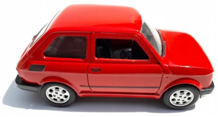 1:30 Polski Fiat 126 Fém Makett Autó Játék Modell