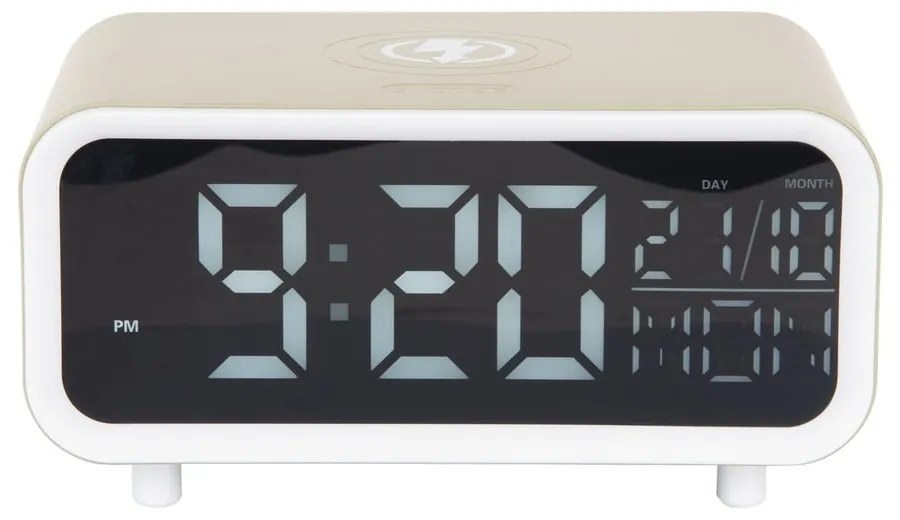 Digitális ébresztőóra vezeték nélküli töltővel Chunky LED – Karlsson